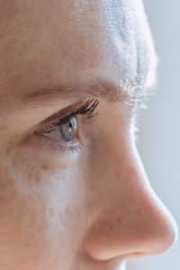 woman's face closeup